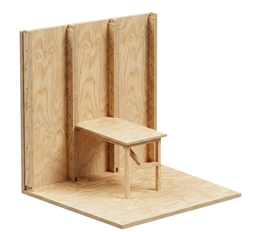 Handige oplaptafel